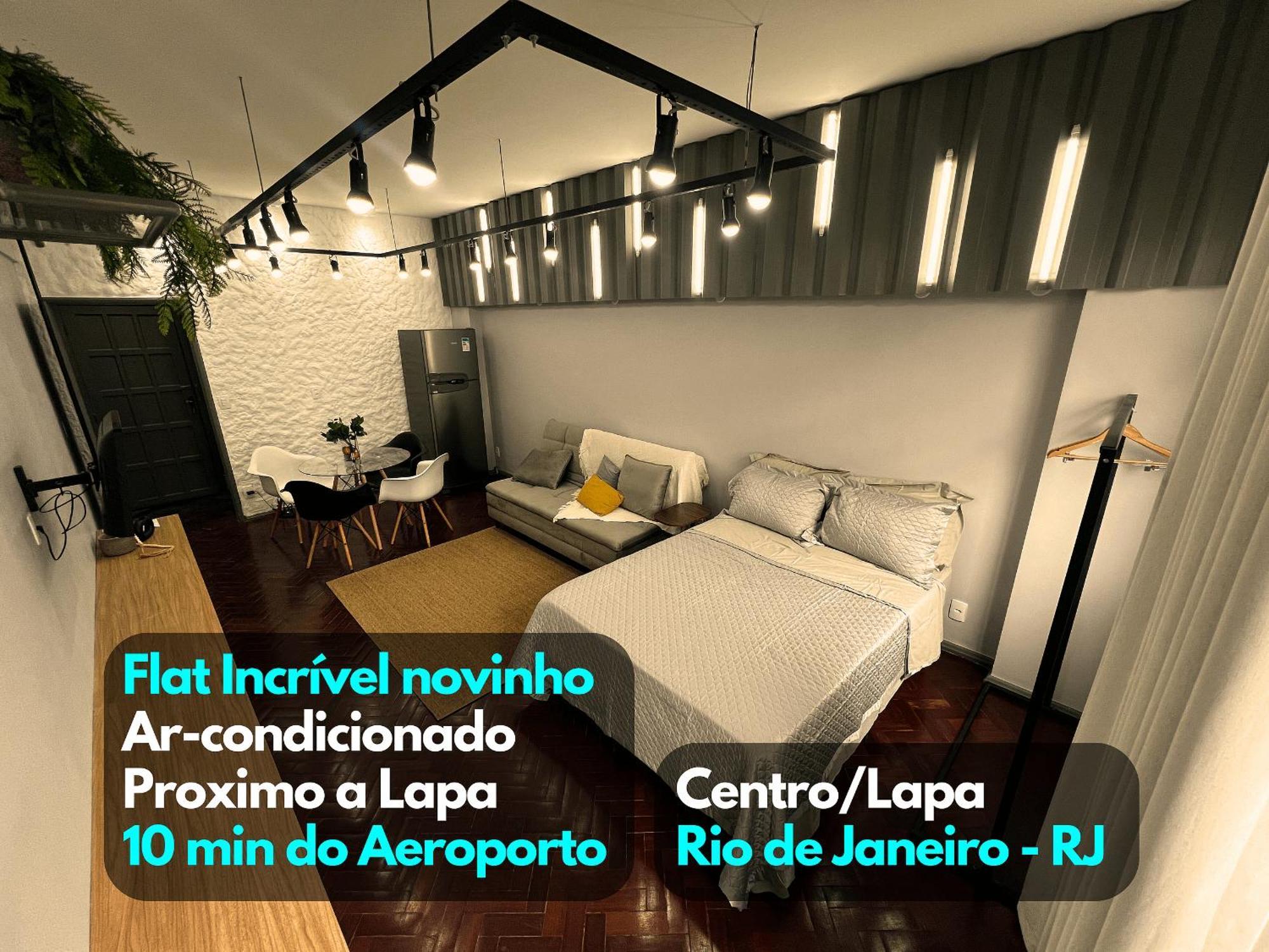 Flat Novinho C/ar No Centro/lapa Proximo Ao Metro Apartamento Rio de Janeiro